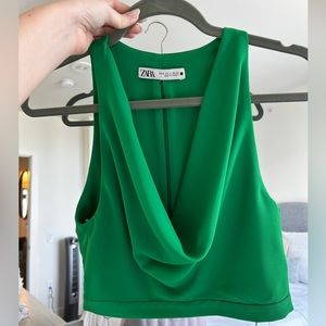 NEW - never worn - Zara cropped droop top